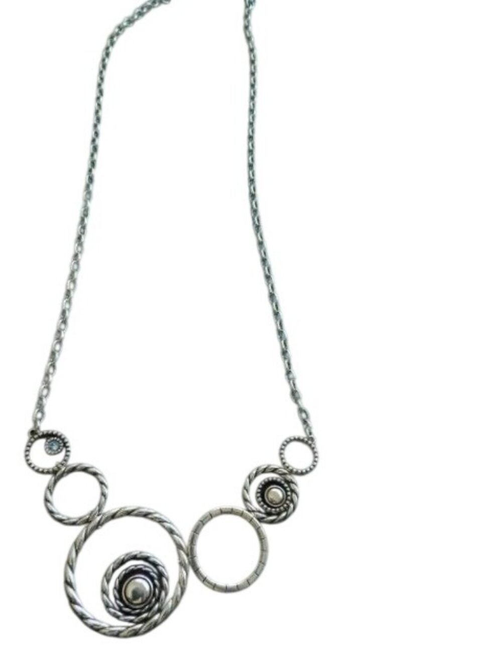 Brighton  Halo Silver Convertible Necklace NWT $108